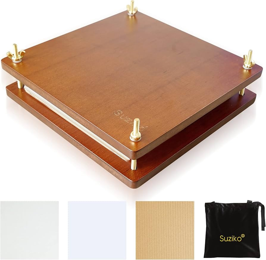 Suziko Flower Press-Flower Press Kit with Storage Bag,Large Wooden Flower Press Kit - DIY Arts an... | Amazon (US)