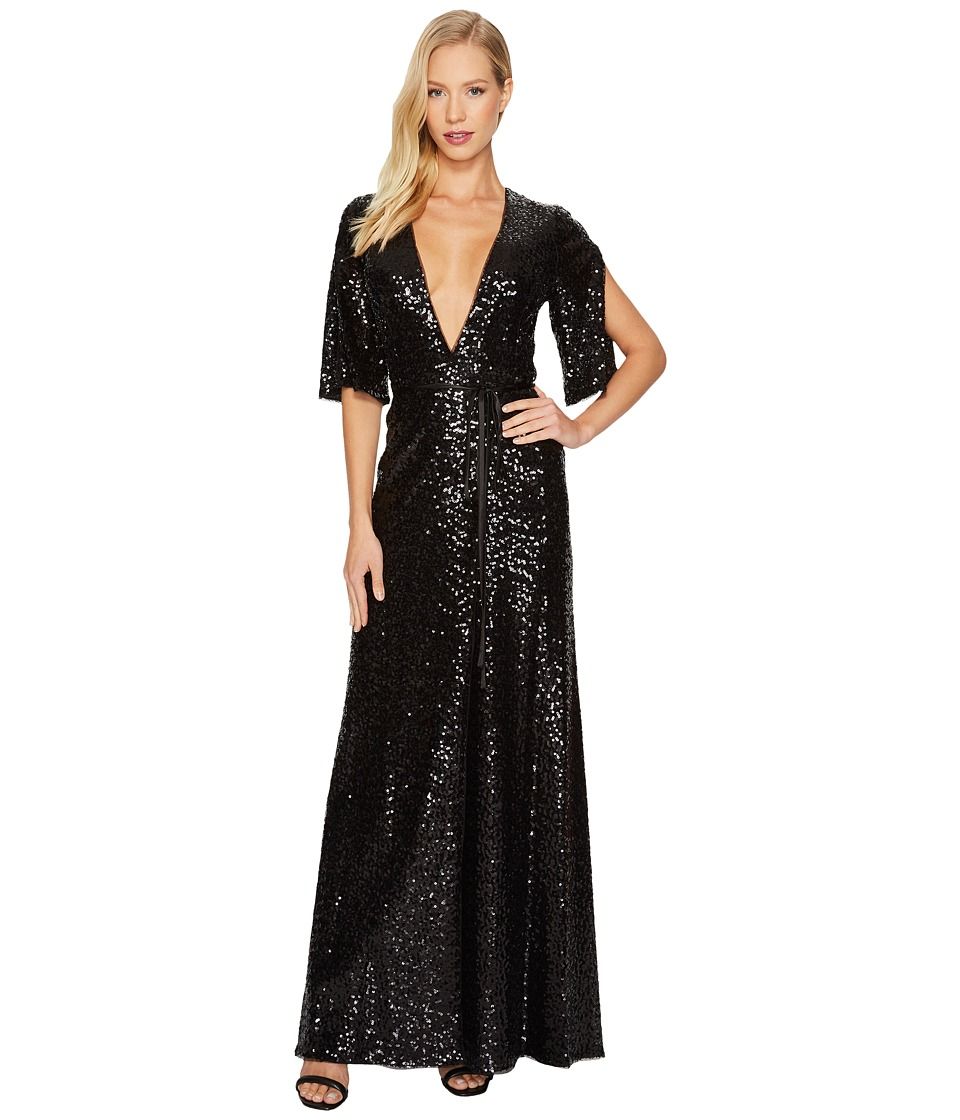 Aidan Mattox Sequin Wrap Gown curated on LTK