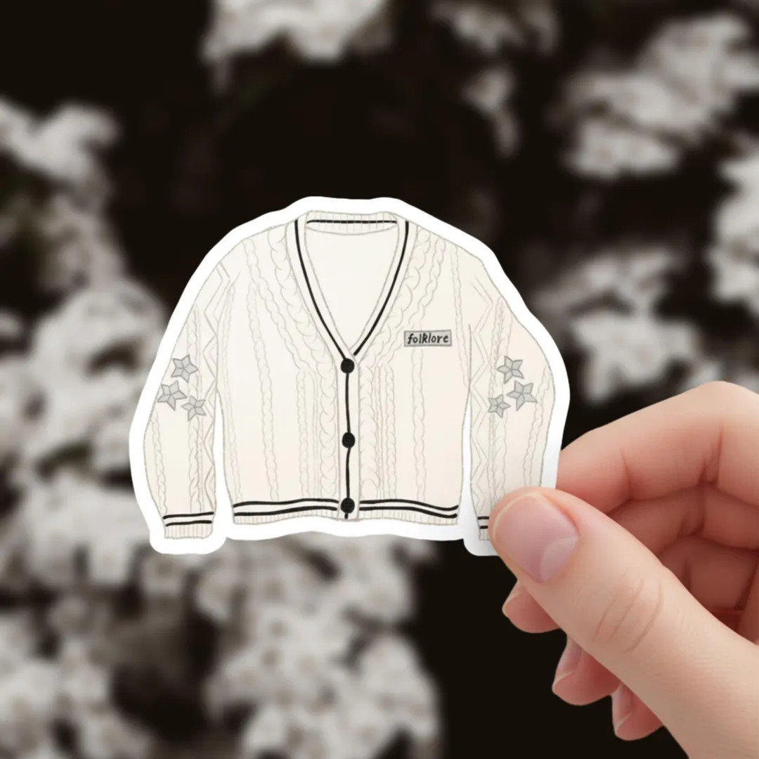 The Cardigan Sticker | Swift Folklore Vinyl Decal - Etsy | Etsy (US)