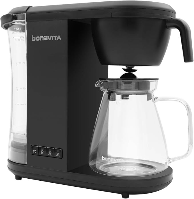 Bonavita Enthusiast 8 Cup Drip Coffee Brewer, Pour Over, SCA Certified Coffee Machine with Glass ... | Amazon (US)