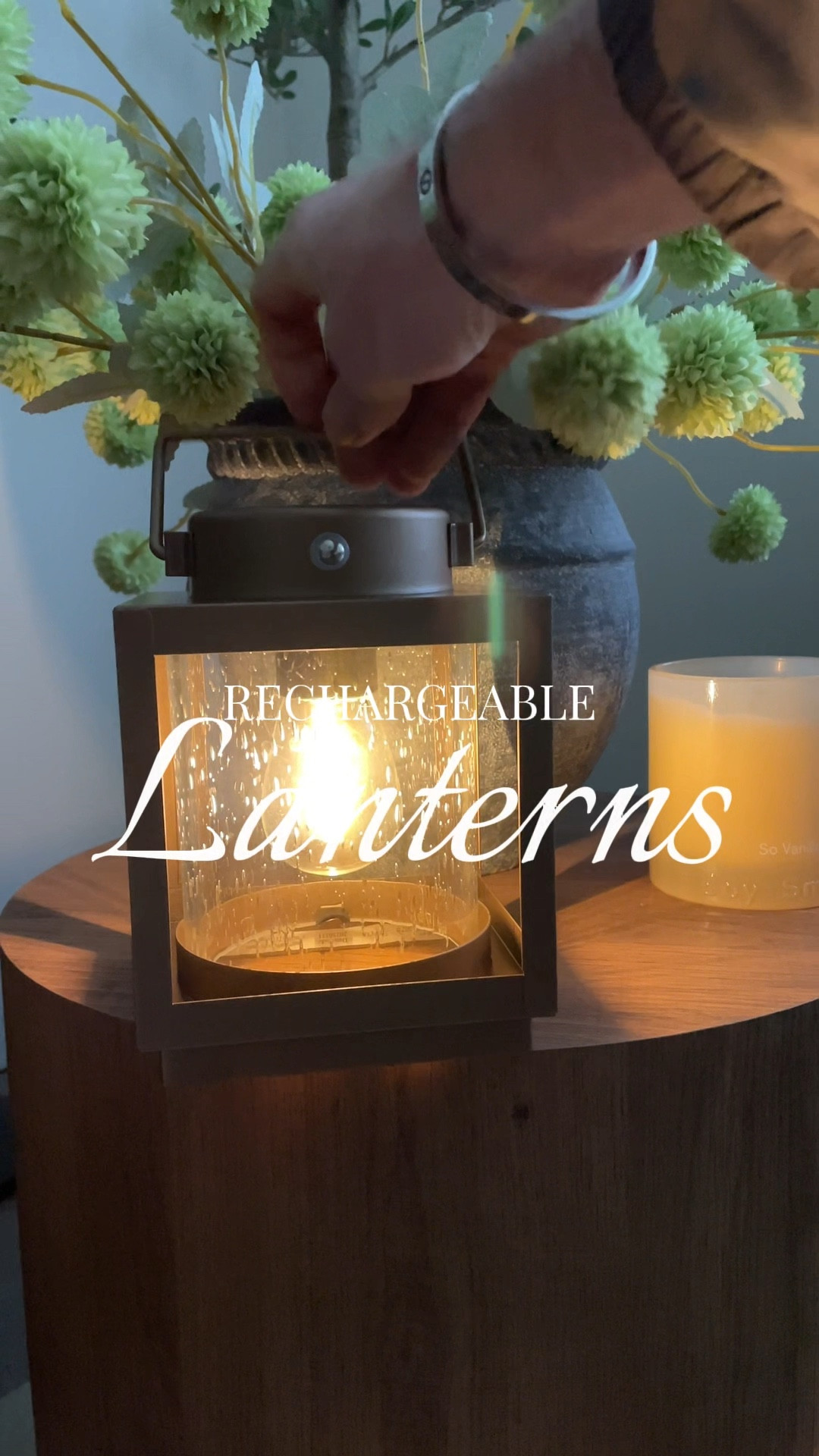 The ideal lantern! These lanterns are crafted from metal and glass and come with the Edison style bulb. They're perfect for indoors or outdoors and recharge via USB 💡🫶🏼 @QVC 

#LTKHome #LTKSaleAlert #LTKSeasonal