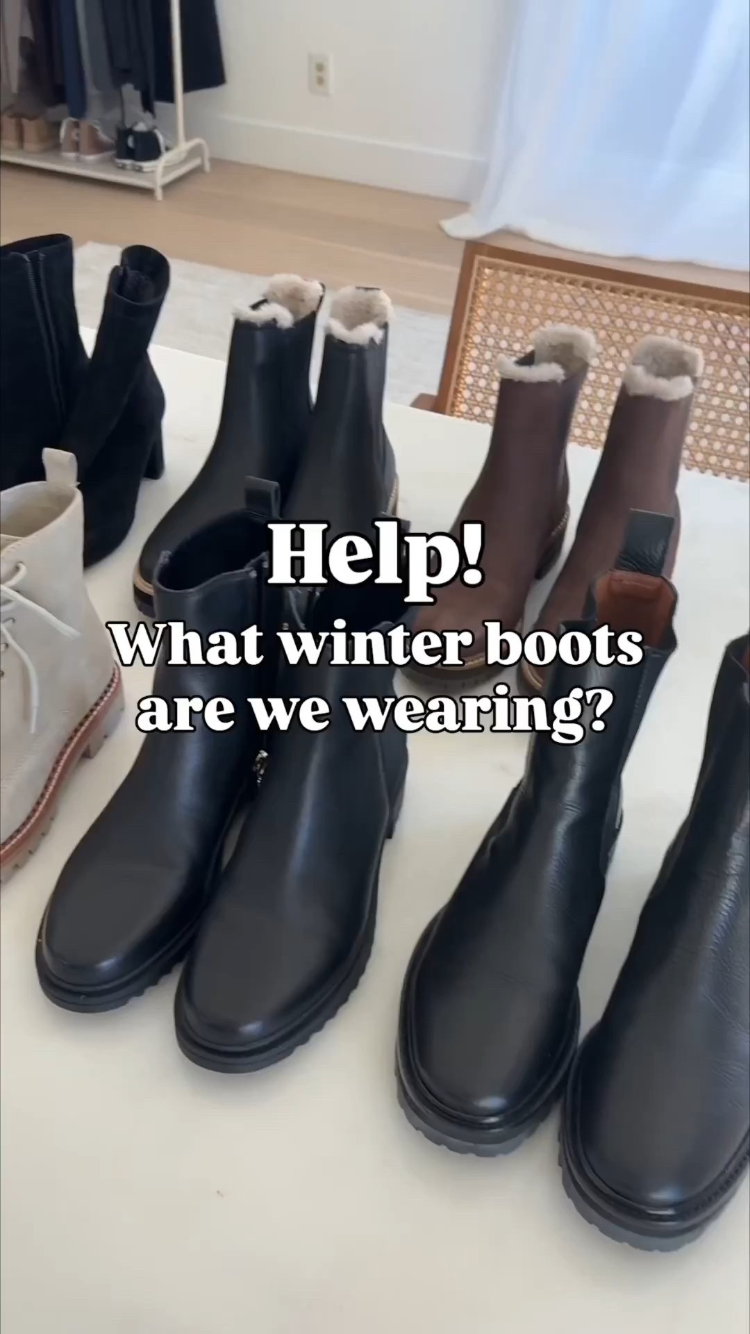 My winter boot lineup. What I'm wearing and why. 

Reformation Katerina Boot  5.5- my go-to lug sole boot. Narrow footbed and not super overwhelming on a petite frame. Long shaft to fit under your jeans. 

Blondo Cammie Boot 5.5 - My rain boots. I like a traditional boot looking rain boot. These are extremely lightweight and comfortable. 

Vince Cabria boots 5.5 - Waterproof suede boots. Narrow footbed so flattering on the foot. 

Toms Bennet Boot 5.5 - Perfect winter boot that does it all. Waterproof, lightweight, traction, and warm lining inside. 

Aquatalia Britney Boot 5.5 - Waterproof suede with traction. This brand is pricey but great if you live in rainy/snowy climate and want to wear something other than chunky boots. 



#LTKmomlife #LTKPetite #LTKSeasonal