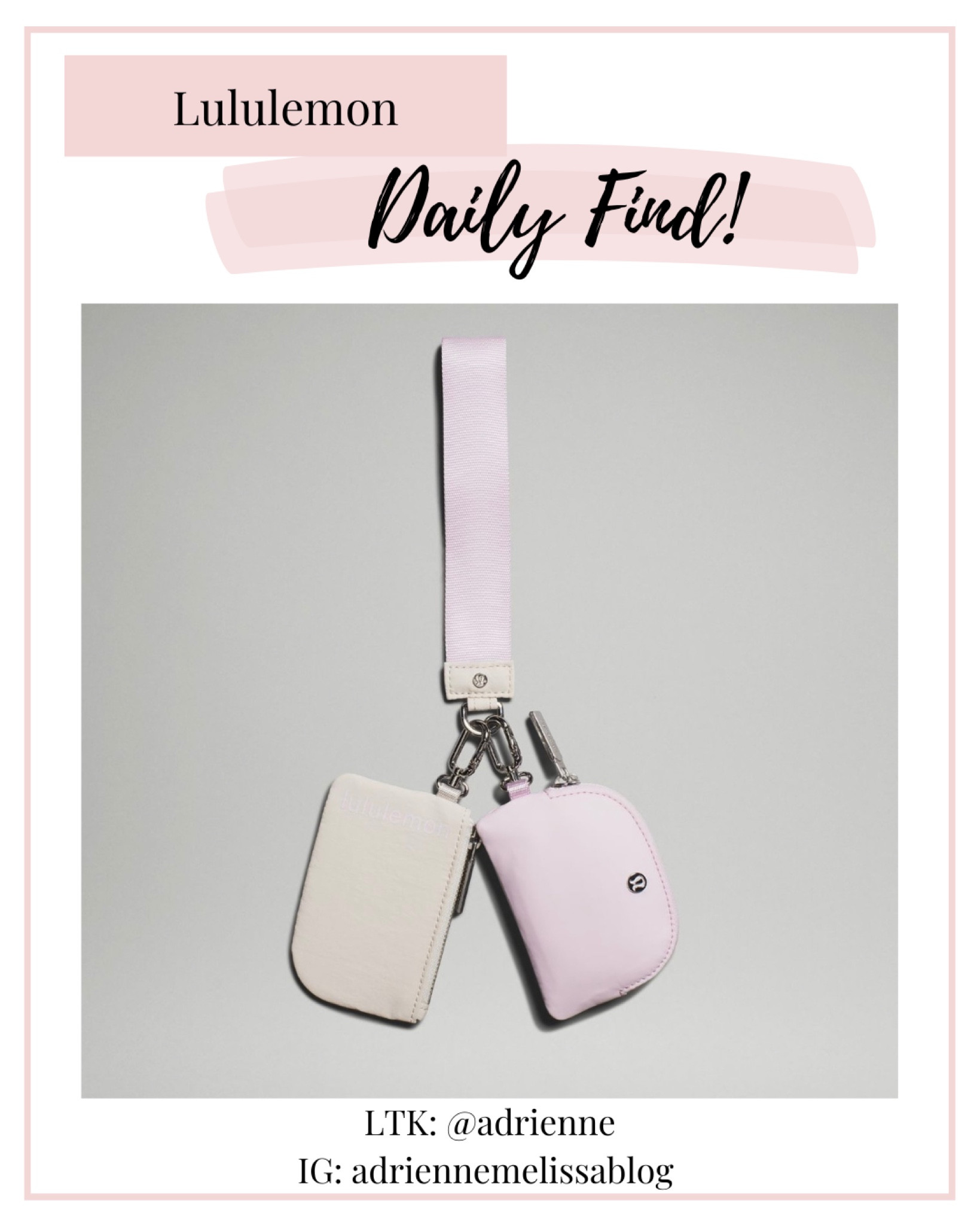 BRAND NEW!! Lululemon Dual Pouch Wrislet in meadowsweet pink/white opal!! 💓 #lululemon #meadowsweetpink #whiteopal #lululemonnewrelease #lululemonmeadowsweetpink #lululemondualpouch #lululemondualpouchwristlet

#LTKGiftGuide 

#LTKFind #LTKSeasonal #LTKBacktoSchool