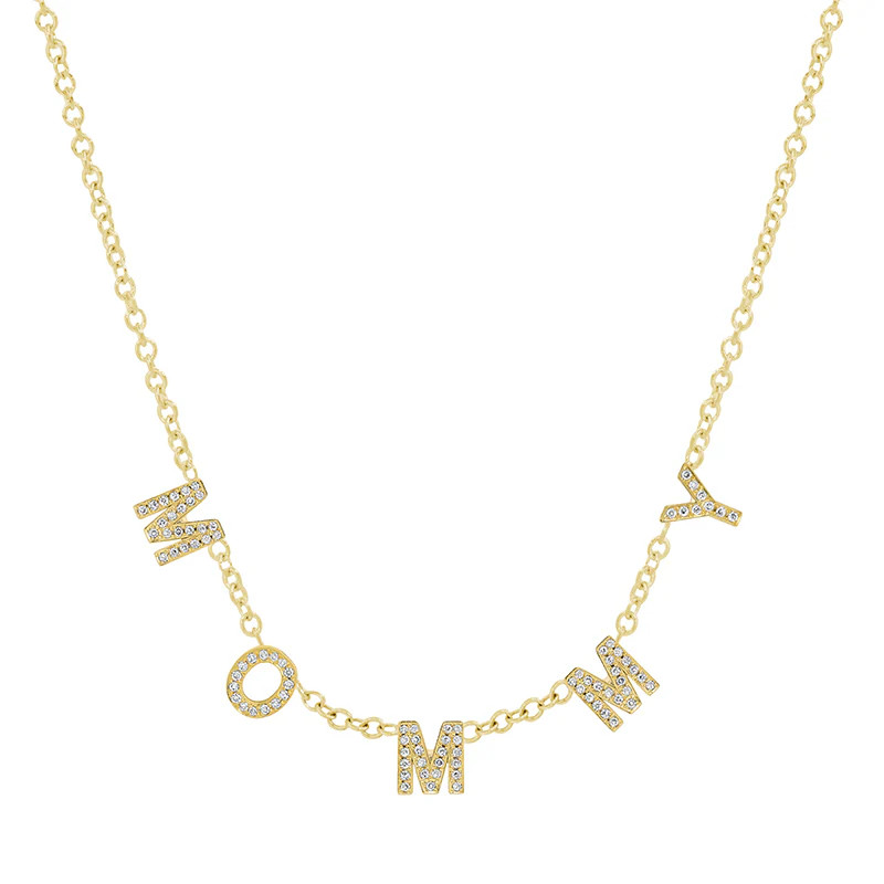 Custom 5 Mini Diamond Letter Necklace | Jennifer Meyer