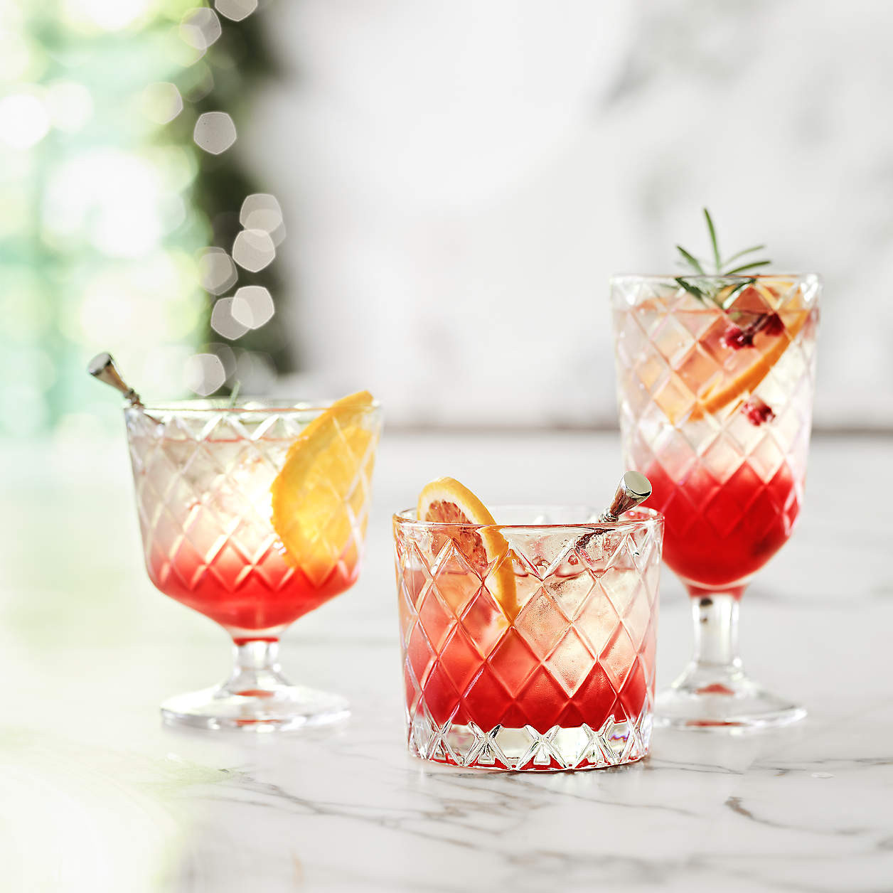 Hatch Short Faceted Cocktail Glass + Reviews | Crate & Barrel | Crate & Barrel