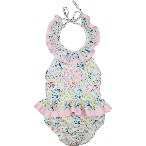 Multicolored Floral Print Ribbon Swimsuit | Cecil and Lou
