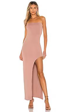 superdown Toni Slit Maxi Dress in Mocha from Revolve.com | Revolve Clothing (Global)