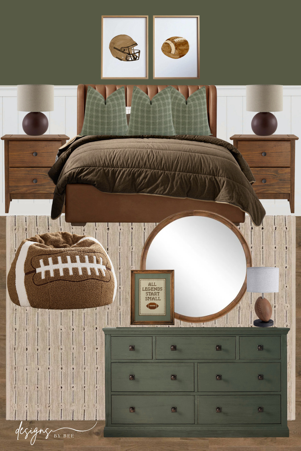 boys football bedroom  

 #LTKHome #LTKKids