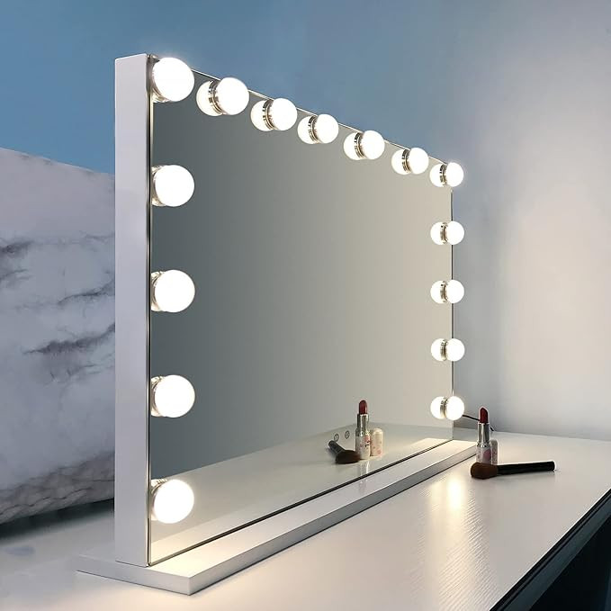 Vanity Mirror with Lights Large Makeup Mirror Lighted Hollywood Makeup Vanity Mirror Tabletop or ... | Amazon (US)