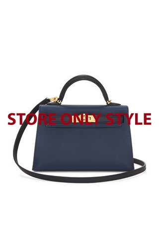 hermes Hermes Veau Epsom Kelly 20 Handbag in Indigo - Blue. Size all. | FWRD 
