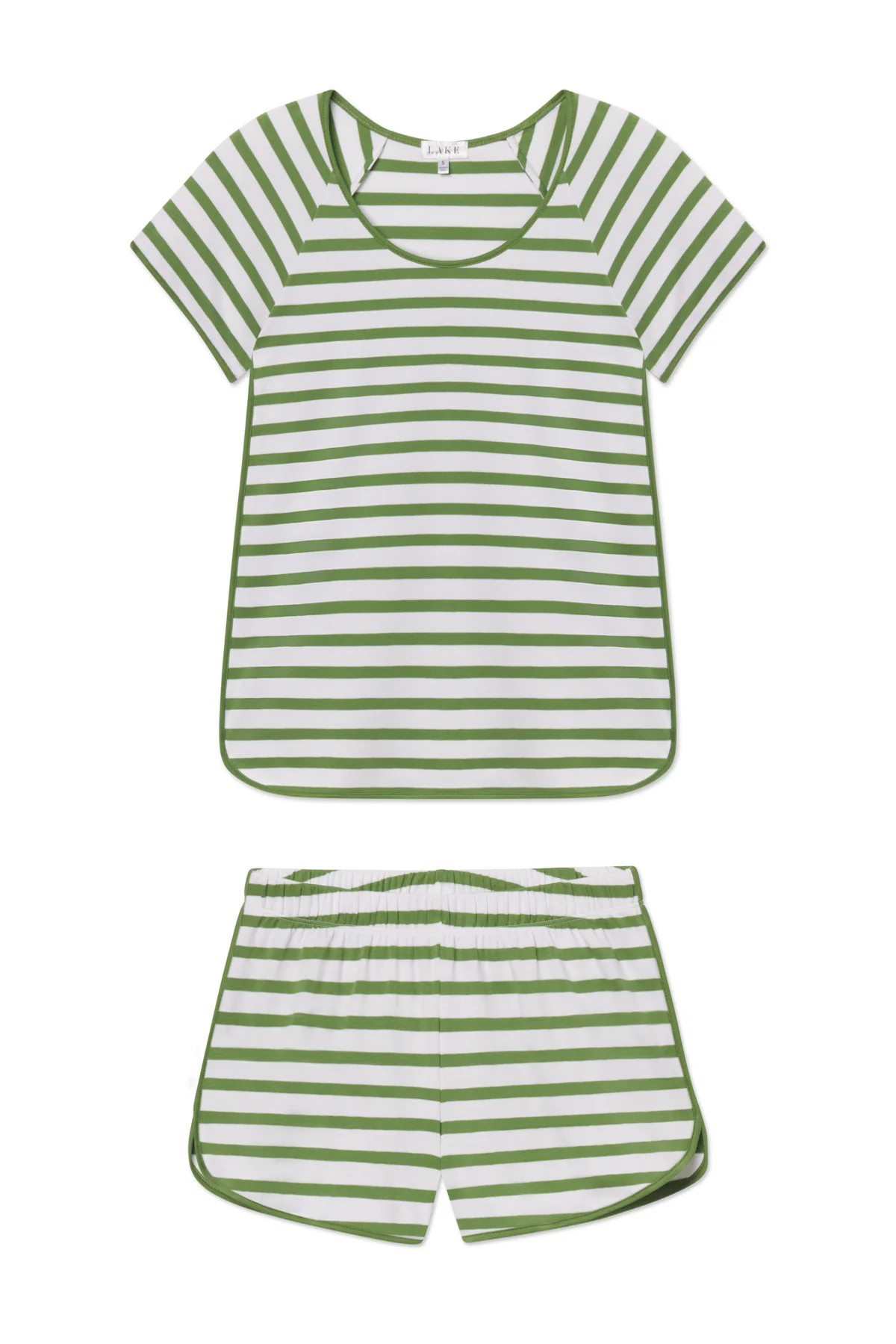 Pima Shorts Set in Willow Bough Stripe | Lake Pajamas