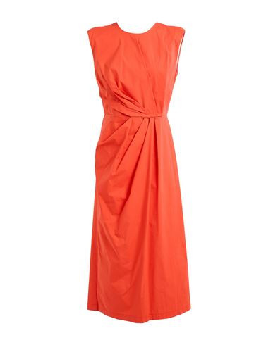 Liviana Conti Woman Midi dress Orange Size 4 Cotton, Polyamide, Elastane | YOOX (US)