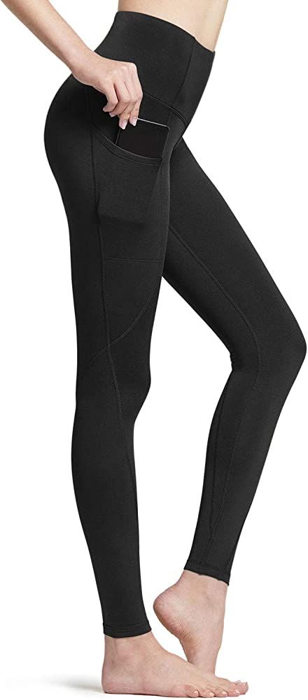 TSLA Women's Thermal Yoga Pants, High Waist Warm Fleece Lined Leggings, Winter Workout Running Ti... | Amazon (US)