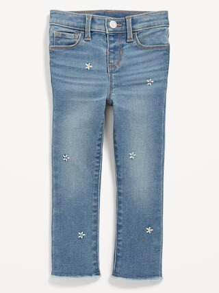 Rockstar 360° Stretch Embroidered Daisies Jeggings for Toddler Girls | Old Navy (US)
