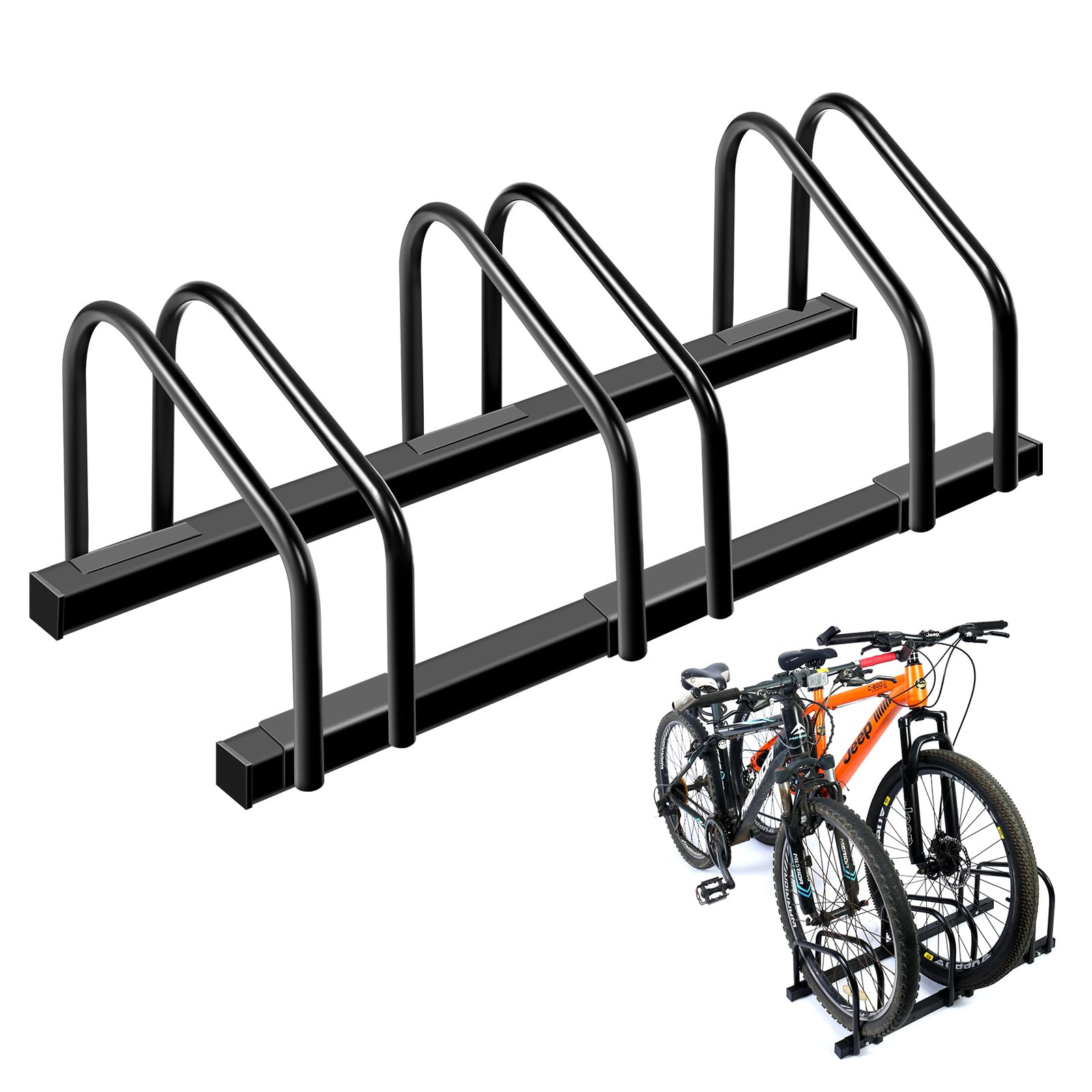 Amazon.com: Auwey Bike Floor Rack Bike Floor Parking Bicycle Parking Rack Bike Storage Stand Bike... | Amazon (US)