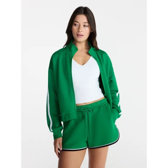 Avia Women's Pique Knit Tennis Jacket, Sizes XS-XXXL | Walmart (US)