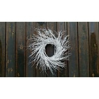 Snowy Birch Twig Christmas Wreath Holiday Winter Decor | Etsy (US)