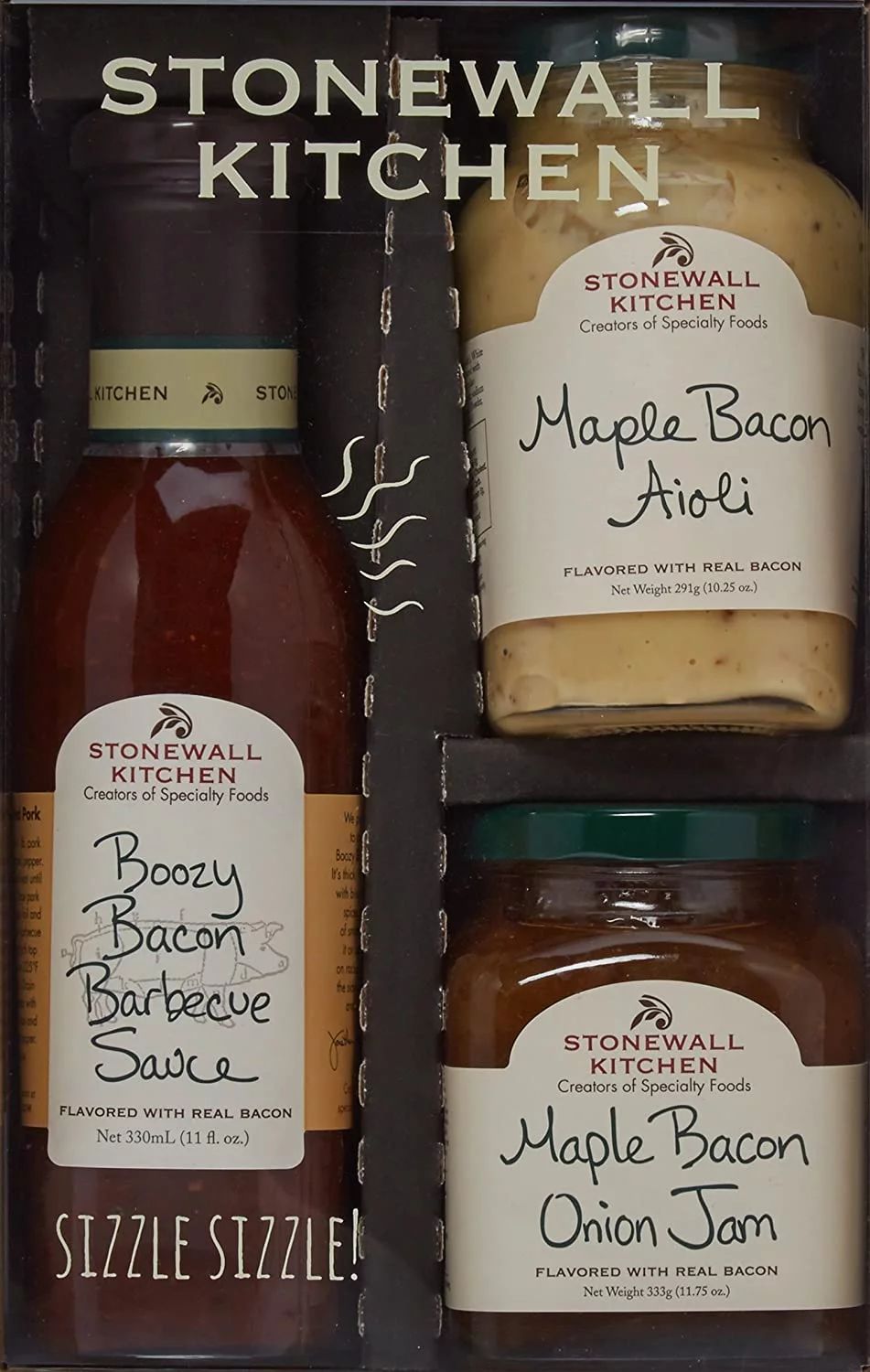 Stonewall Kitchen Bacon 3 Piece Gift Set, Includes Maple Bacon Aioli, Maple Bacon Onion Jam and B... | Walmart (US)