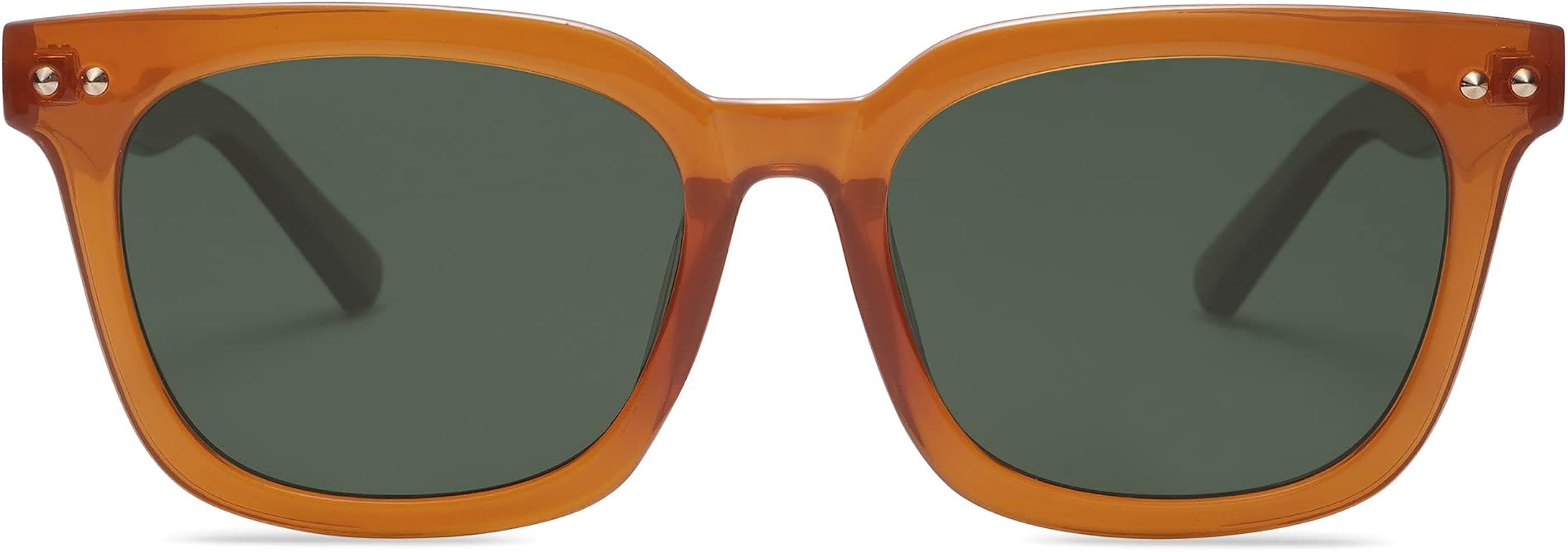 SOJOS Vintage Square Polarized Sunglasses for Women Men Wayfarer Shades SASSYS SJ2173 | Amazon (US)