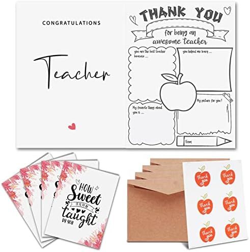 Teacher Valentine Gift Valentines Day Cards - Teacher Appreciation Day Cards - Thank You Teacher ... | Amazon (US)