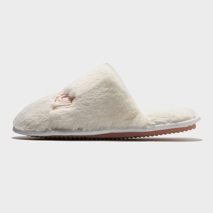 dluxe by dearfoams Women's Mother's Day Super Mom Slippers - Cream | Target