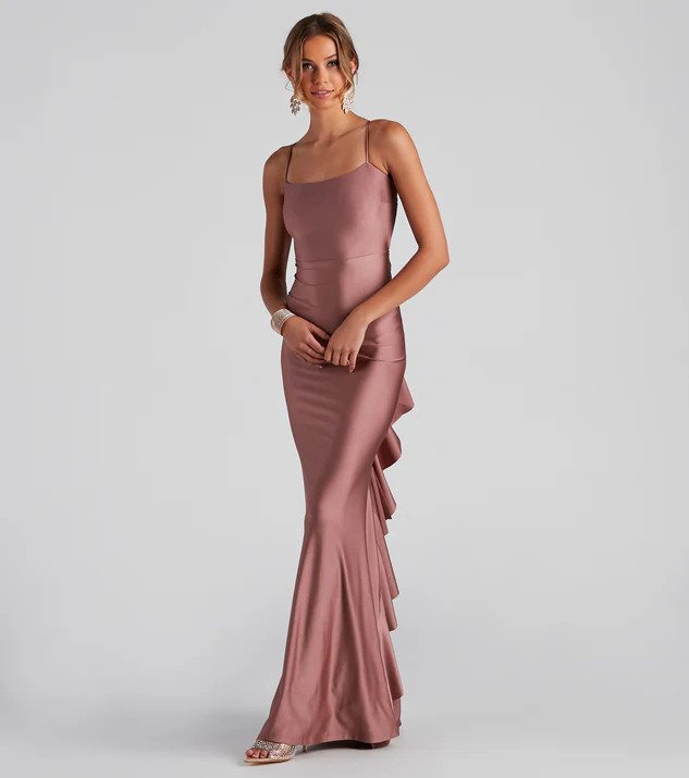 Meadow Formal Open Back Ruffled Dress | Windsor Stores