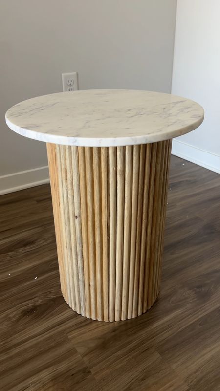 The prettiest fluted side table with real marble top! 

Side table, accent table, living room, bedroom 

#LTKstyletip #LTKhome