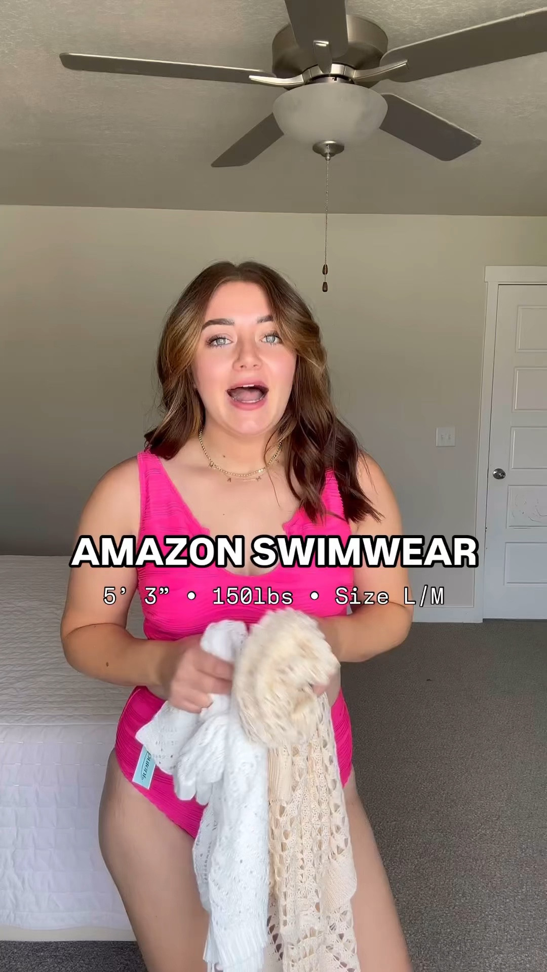 Wearing a large in the swimsuit and mediums in the coverups! 🏝️