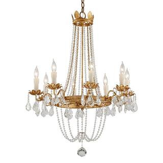 Troy Lighting Viola 8-Light Distressed Gold Leaf Chandelier F5366 - The Home Depot | The Home Depot