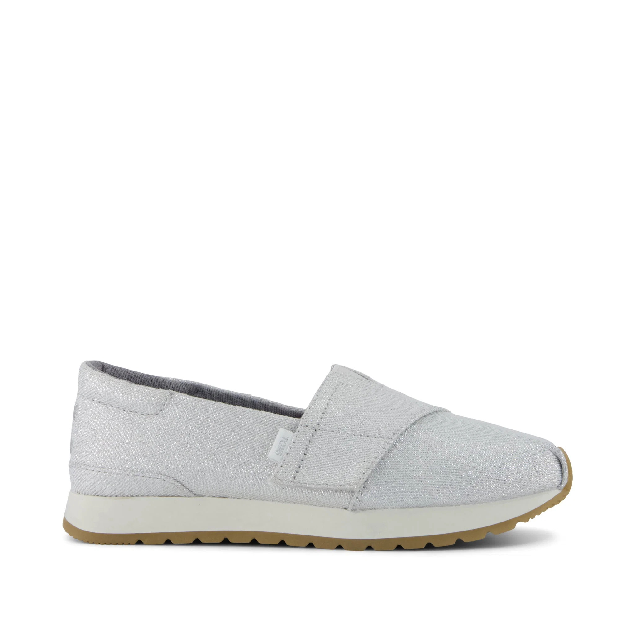 Kids Shoe Resident Plus Kids Sneaker Silver Metallic Twill | Toms EMEA