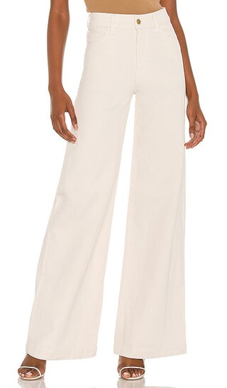 High Rise Wide Leg Jean in Off White | Revolve Clothing (Global)