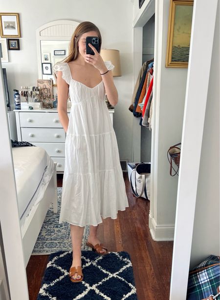 Love this white maxi dress from Abercrombie! Perfect for spring/summer vibes or a vacation! I’m wearing a size small regular ☺️ #abercrombie #preppy #classic #whitedress #wedding

#LTKFind #LTKSeasonal #LTKstyletip