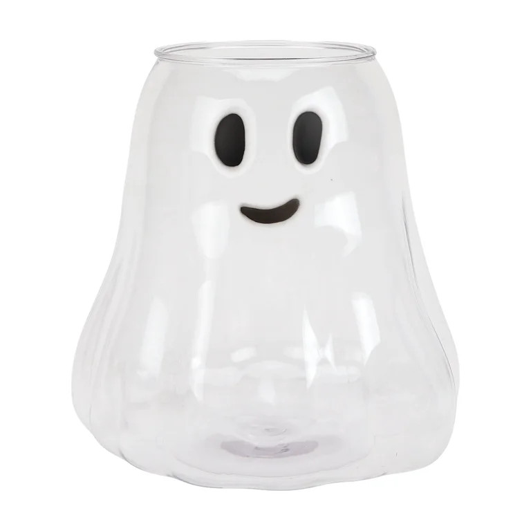 Way to Celebrate Halloween Clear Iridescent Acrylic Ghost Bucket, 4.5 qt | Walmart (US)