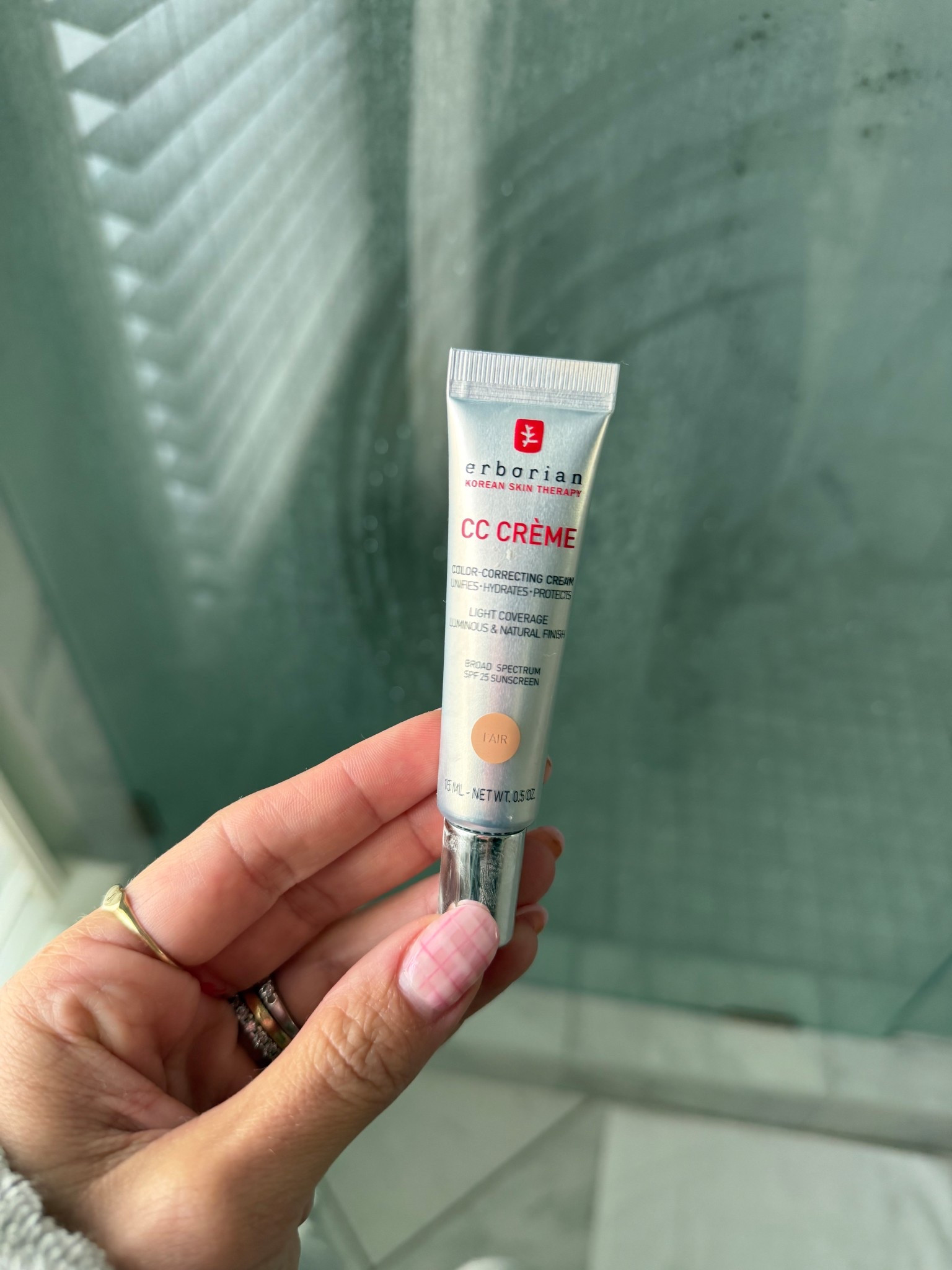 new tinted sunscreen / colo corrector I’ve been using as foundation.  Using the color fair 

#LTKBeauty #LTKselfcare