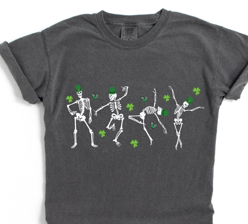 Dancing Skeletons St. Patrick's Day Shirt, Vintage Style Dead Inside but It's St. Patty's Day, Hu... | Etsy (US)