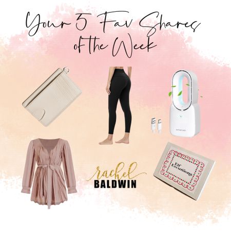 ✨YOUR✨ 5 fav shares of the week 👇 
◾️EcoVision pocket wallet (currently on sale!)
◾️HeyNuts 7/8 Athletic Leggings
◾️Conbola desk fan (currently on sale!)
◾️24-day elf excursions on Etsy
◾️Pink Lily pleated romper

#LTKsalealert #LTKstyletip #LTKfit