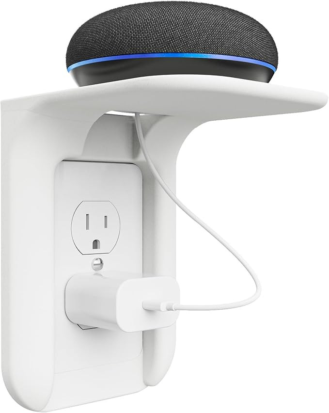 WALI Outlet Shelf Wall Holder,Bathroom Wall Shelf up to 10lbs Standard Vertical Duplex Wall Shelf... | Amazon (US)