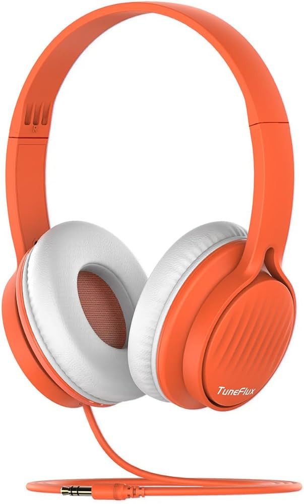 TuneFlux Kids Headphones, Toddler Headphones with Safe Volume Limiter 85dB, Wired School Headphon... | Amazon (US)