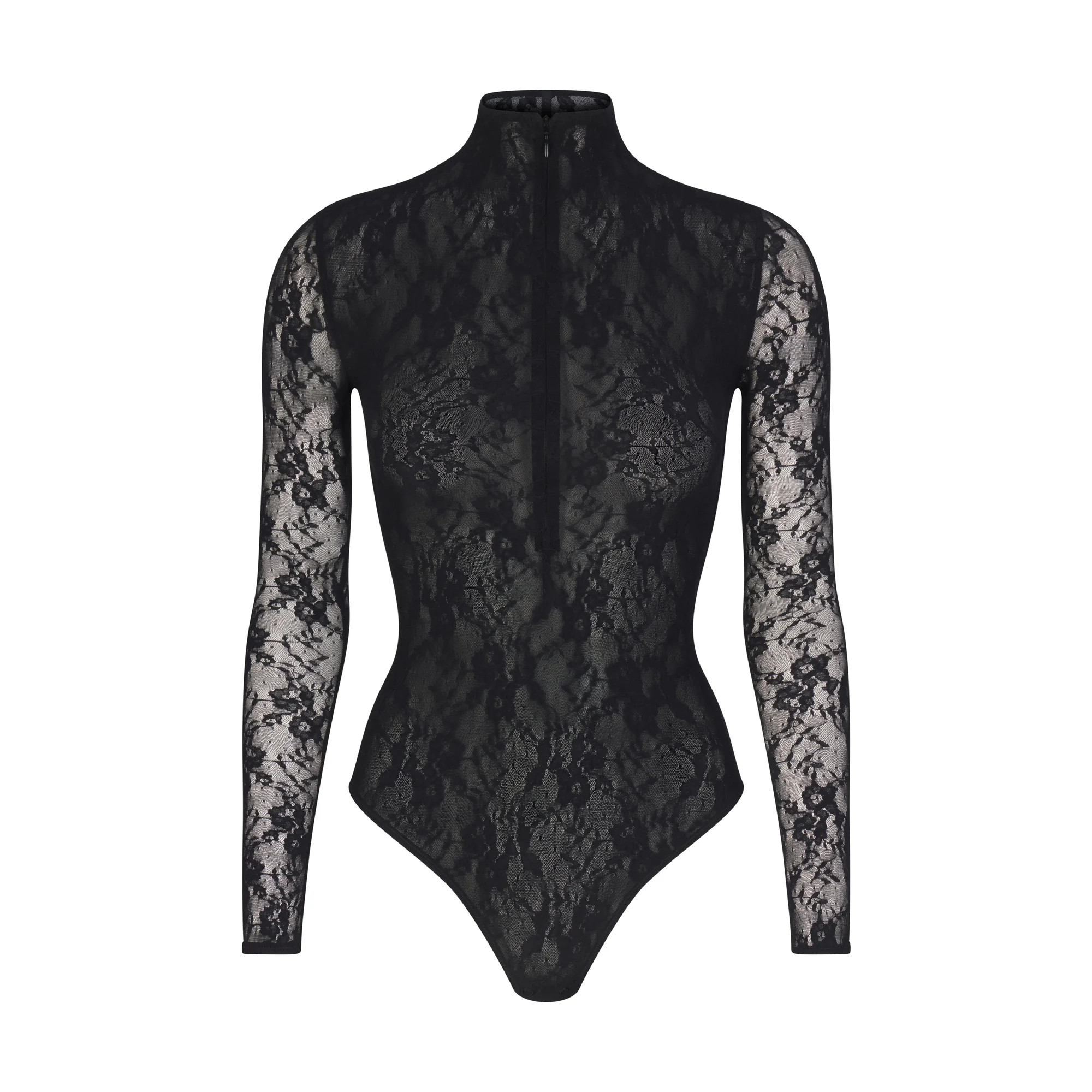 LINED LONG SLEEVE THONG BODYSUIT | SKIMS (US)