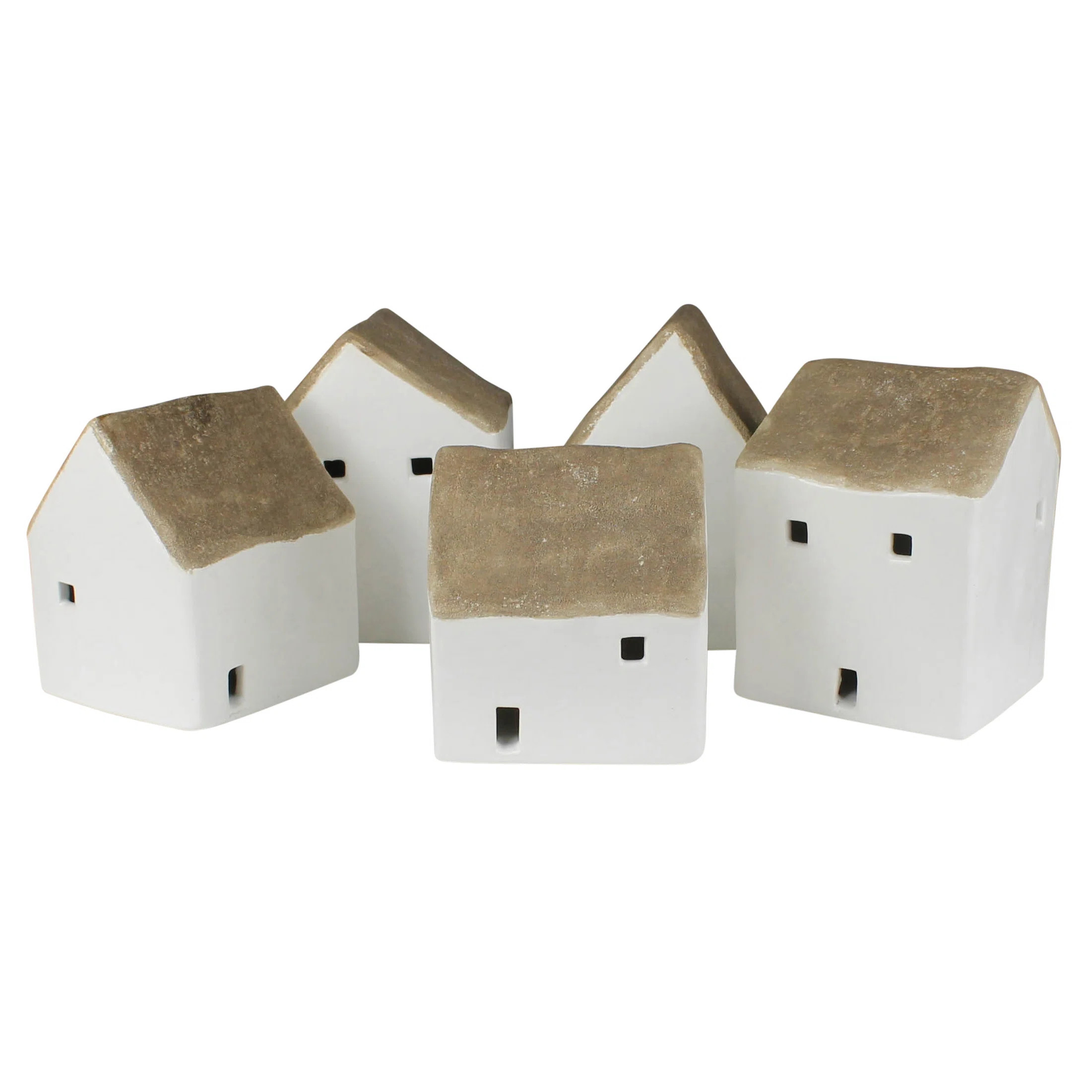Wenslow Ceramic Cottages Set (Set of 5) | Wayfair North America