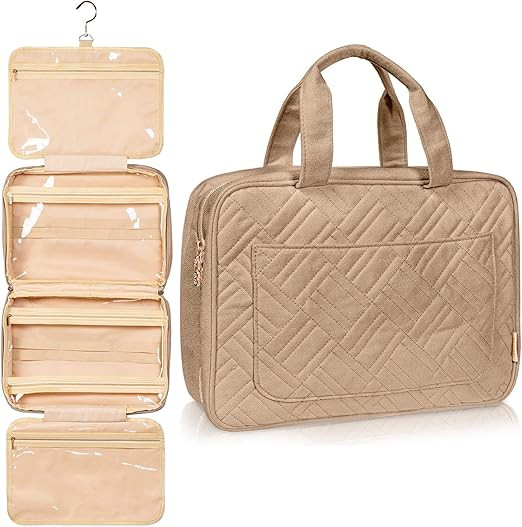 Fashionable Hanging Travel Toiletry Bag for Women and Men, Foldable Hygiene Bag, Bathroom, and Sh... | Amazon (US)