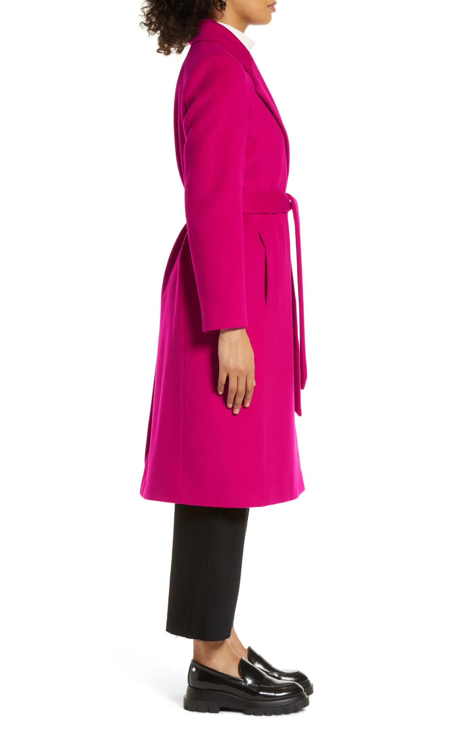 Sam Edelman Belted Wool Blend Coat | Nordstrom | Nordstrom