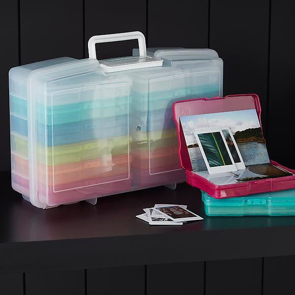 Iris Spectrum 12-Case 4" x 6" Photo & Craft Storage Carrier | The Container Store