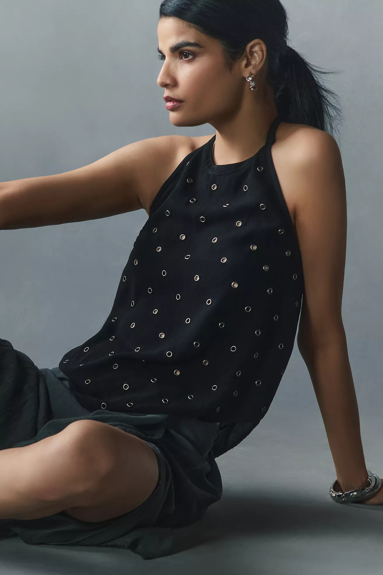 By Anthropologie Rivet Halter Tank | Anthropologie (US)