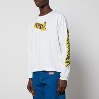 Marni Graffiti Logo-Print Cotton-Jersey T-Shirt - IT 52/XL | Coggles (Global)