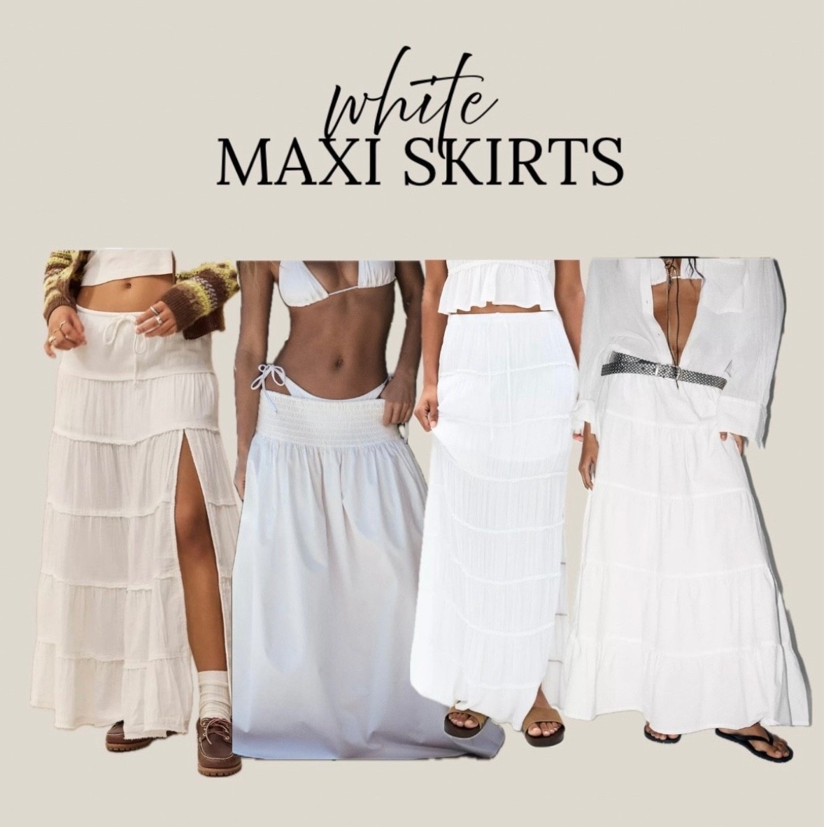 White maxi skirt 🕊️ 

#LTKwhitemaxiskirt

#LTKuk #LTKsummer #LTKeurope