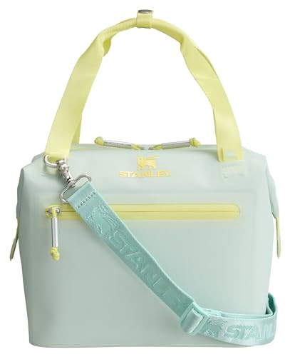 STANLEY All Day Julienne Mini Soft Cooler Bag and Lunch Box 7.4 Quarts | 10 Can Cooler with Handles and Strap | Stays Cold for Hours | Insulated Travel Bag with Zipper | BPA-Free | Mist | Amazon (US)