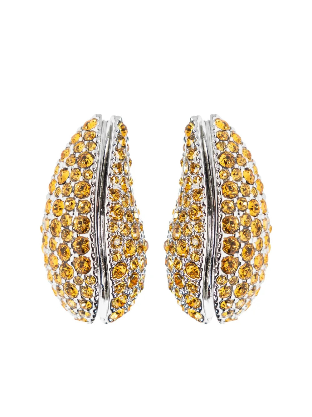 Tory Burch crystal-embellished earrings - Silver | Farfetch Global
