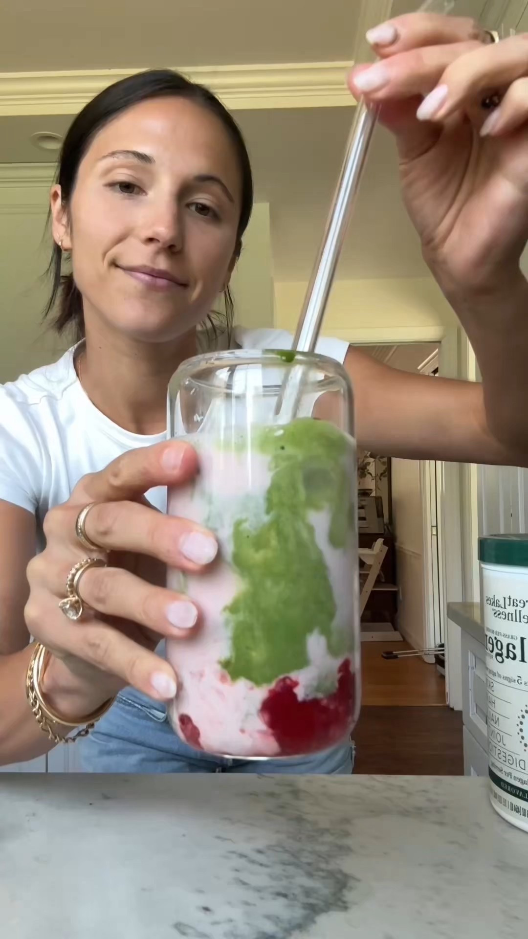 Everything you need to make this raspberry matcha. These Jean shorts and white tee are basics in my closet that I love 

#LTKFindsUnder50 #LTKHome #LTKFindsUnder100