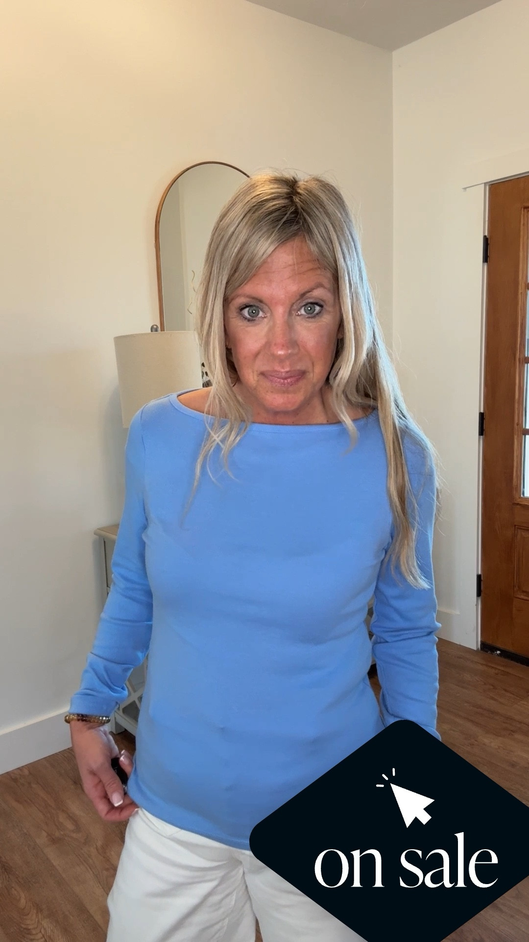 Spring Outfit Idea on deal-Old Navy has my boatneck tee on deal for under $10 today.  TTS size small shown.  Other color options available.  Shop the paid link.  #ad

#LTKSaleAlert #LTKspringtrends #LTKspring